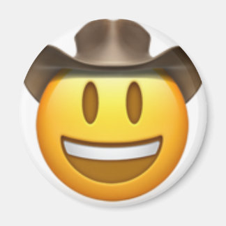 Cowboyemoji ansikte magnet