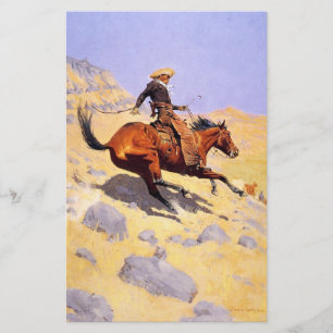 Cowboyen (av Frederic Remington) Brevpapper