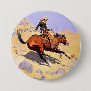 Cowboyen (av Frederic Remington) Knapp