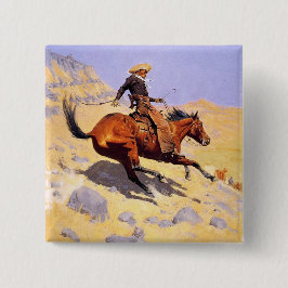 Cowboyen (av Frederic Remington) Knapp