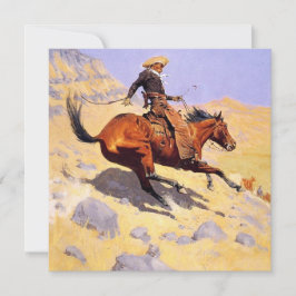 Cowboyen (av Frederic Remington) Kort
