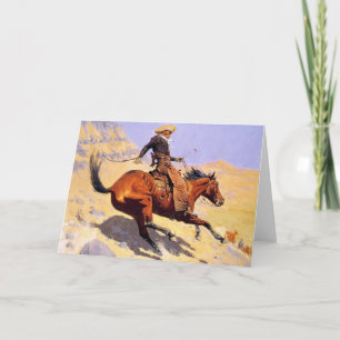 Cowboyen (av Frederic Remington) Kort