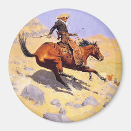 Cowboyen (av Frederic Remington) Magnet