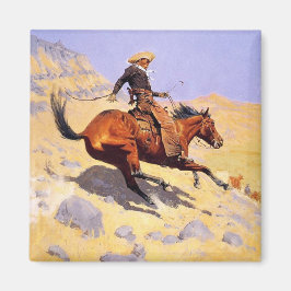 Cowboyen (av Frederic Remington) Magnet