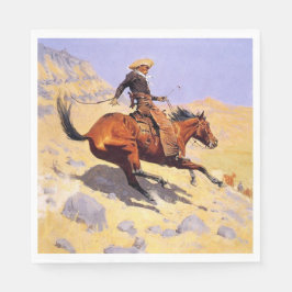 Cowboyen (av Frederic Remington) Pappersservett