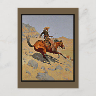 Cowboyen av Frederic Remington Vykort