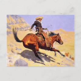Cowboyen (av Frederic Remington) Vykort