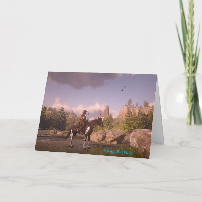Cowboyen avbildar för vikt hälsningkort kort (Framsida)