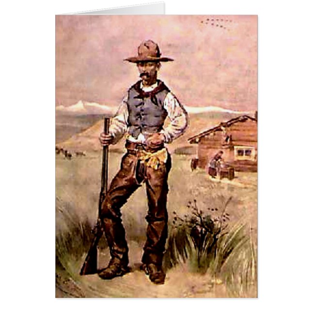 Cowboyen Hälsningskort (Framsidan)