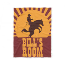 Cowboyen och Horse Rodeo Sunset