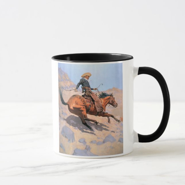 Cowboyen (olja på kanfas) mugg (Höger)