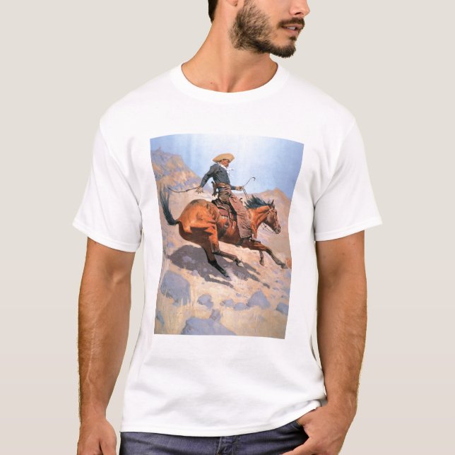 Cowboyen (olja på kanfas) tröja (Framsida)