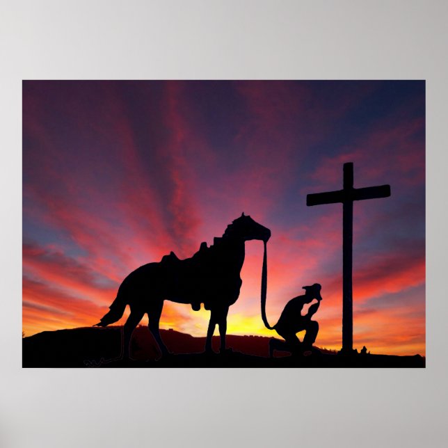 Cowboyen på den kristna Westerna Kor Poster (Framsidan)