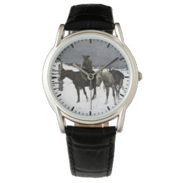 Cowboyens fall Frederic Remington 1895 Western Armbandsur