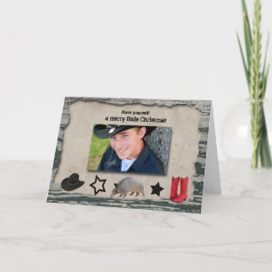 Cowboyens julfotoport helgkort