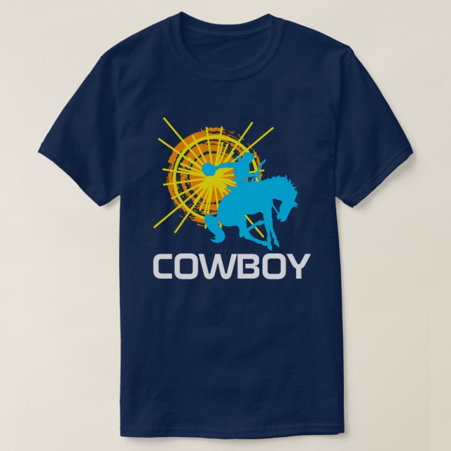 Cowboyens vackra anpassade t-shirt (Design framsida)