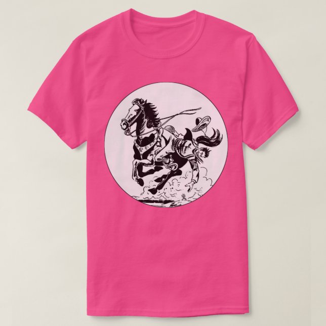 cowboyfall från häst t shirt (Design framsida)