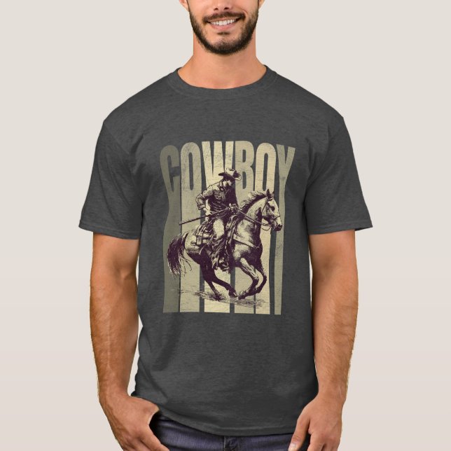 Cowboyfärgad T-Shirt (Framsida)