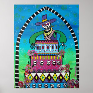 cowboyfödelsedagday of the dead poster