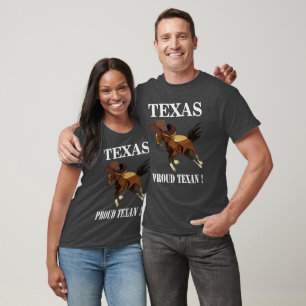 Cowboyhatt Häst Stolt Texan Texas T Shirt