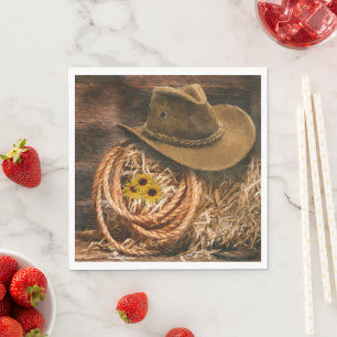 Cowboyhatt Pappersservett