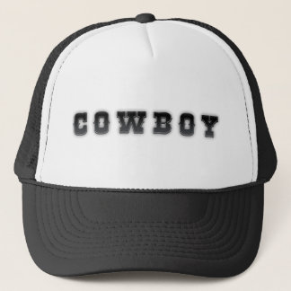 Cowboyhatt - svartvit lastbilsförarestil truckerkeps