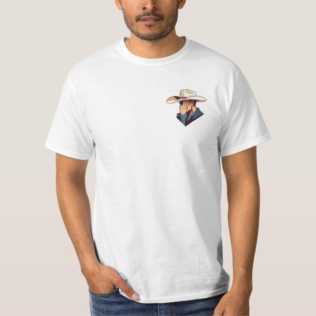 Cowboyhatt T Shirt (Framsida)