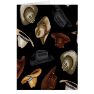 Cowboyhattar Hälsningskort