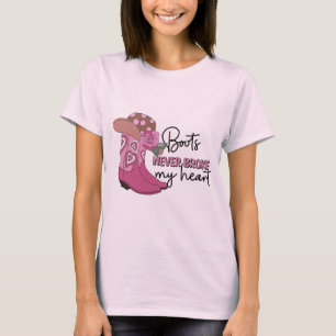 Cowboyhattstövlar Låt oss gå tjejer Western Cowgir T Shirt