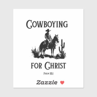 Cowboying for Jesus Vinyl Sticker Klistermärken