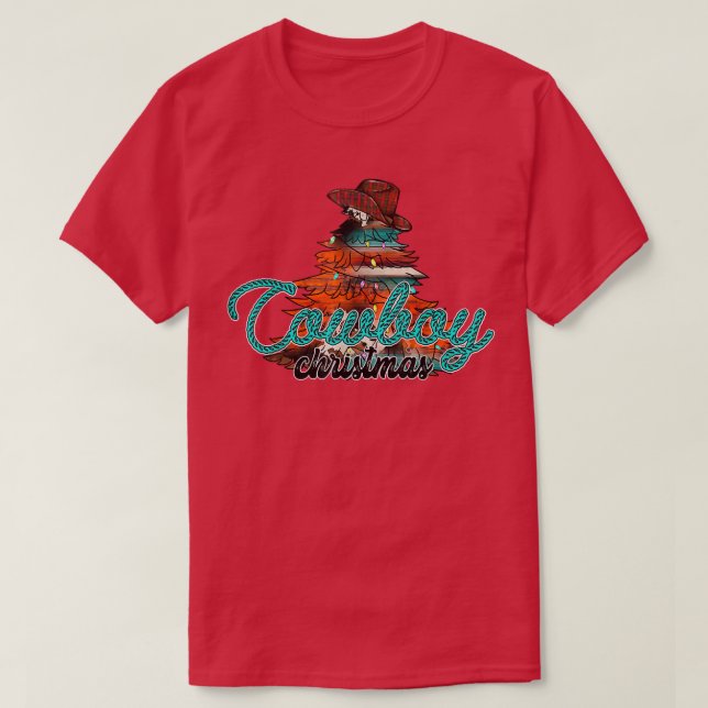 Cowboyjulen, Cowboy Julgran, Merry Chr T Shirt (Design framsida)