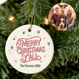 Cowboyjulen Western God jul Y Julgransprydnad Keramik