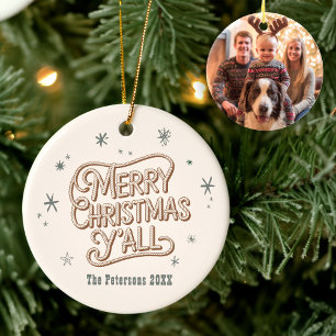 Cowboyjulen Western God jul Y Julgransprydnad Keramik