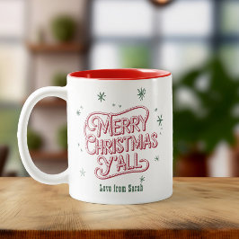 Cowboyjulen Western God jul Y Två-Tonad Mugg