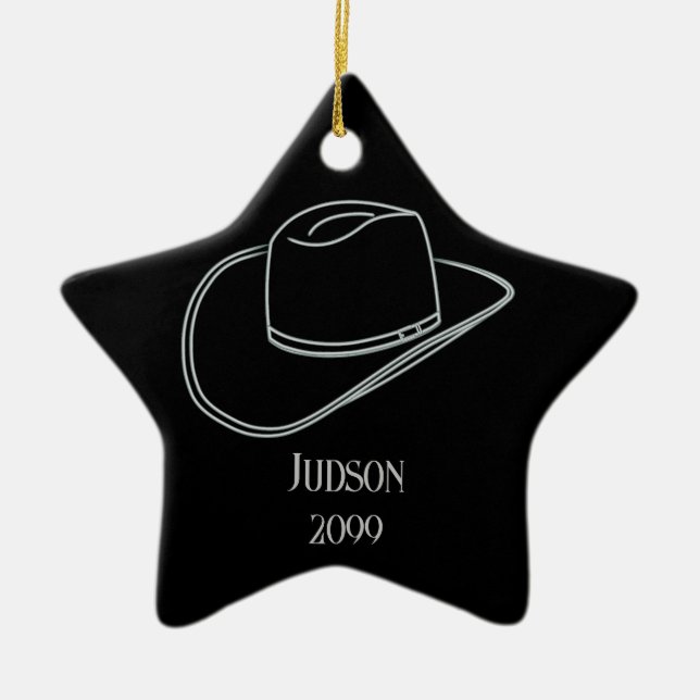 Cowboyjulhelgen Hat Star Ornament (Framsidan)