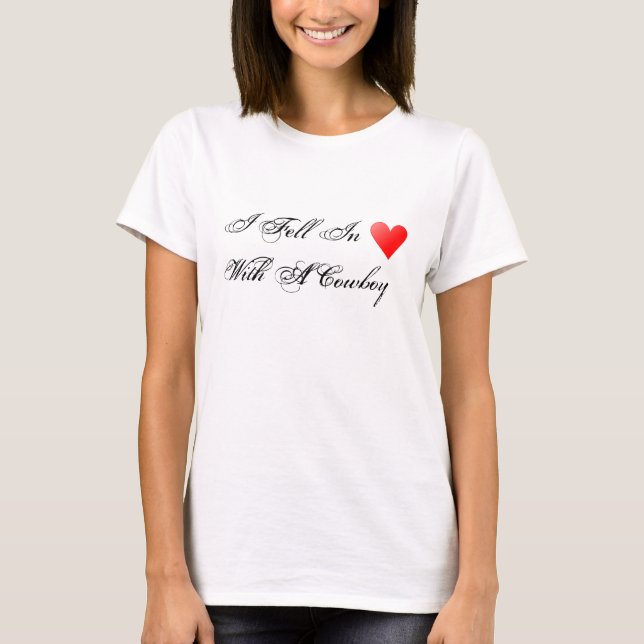 CowboykärlekT-tröja Tee Shirt (Framsida)