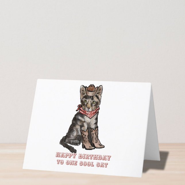 cowboykattår helgkort (Skapare uppladdad)