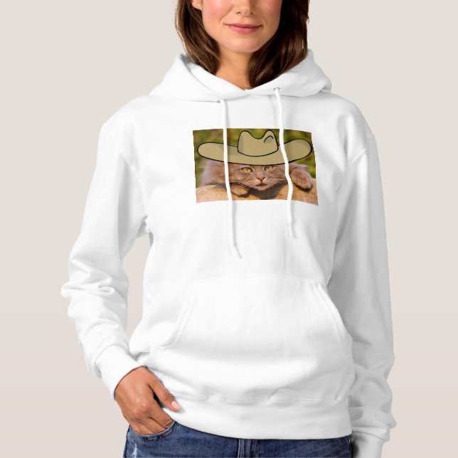 CowboykattungeHoodie T Shirt (Framsida)