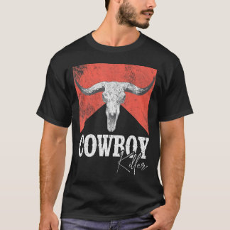 CowboyKillers Bull Skull Howdy Punchy Western Cou T Shirt