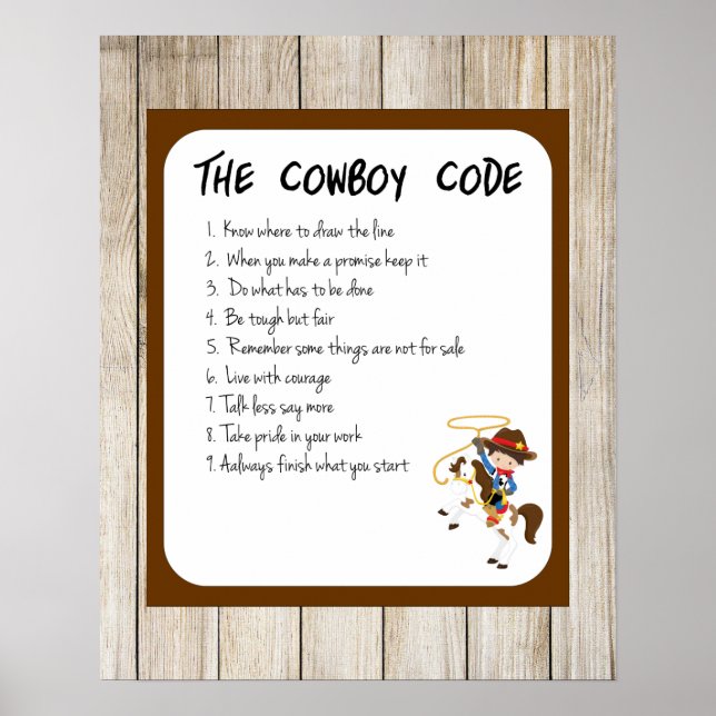 Cowboykoden Poster (Framsidan)