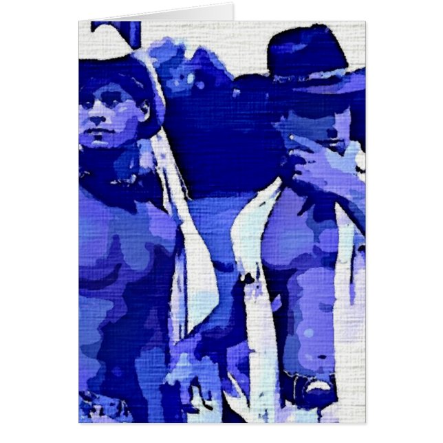 Cowboykompisar Hälsningskort (Framsidan)