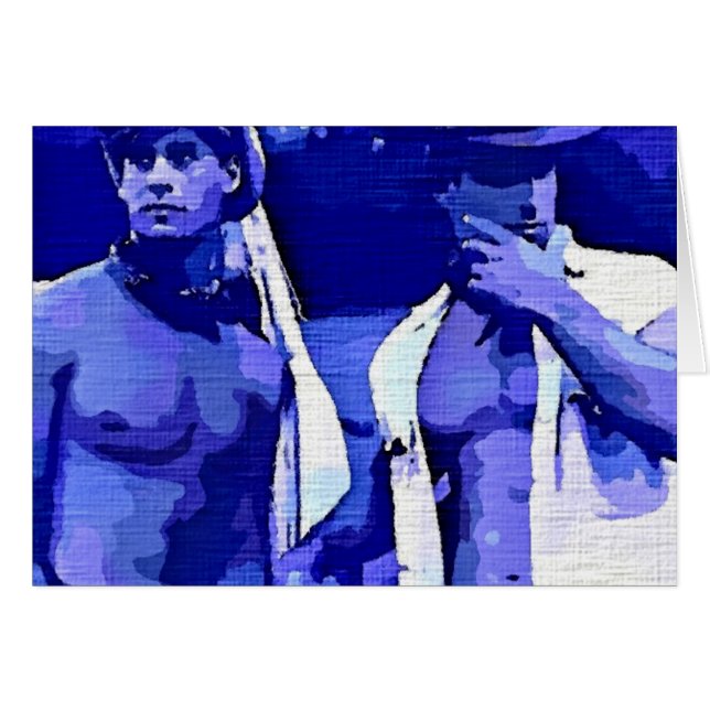 Cowboykompisar Hälsningskort (Framsidan Horizontal)