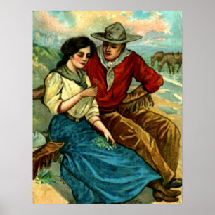 Cowboykurtisaffisch Poster