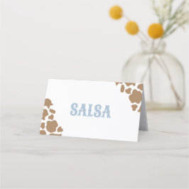 Cowboyl Rodeo Birthday Livsmedelsetiketter Placeringskort