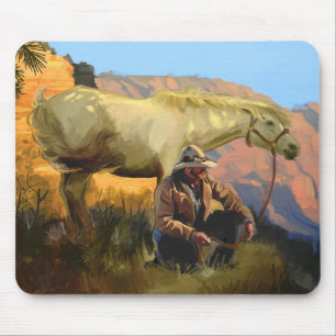cowboymusen vadderar musmatta