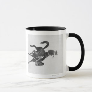 CowboyNed blyg ridning som sparkar bakut den Mugg