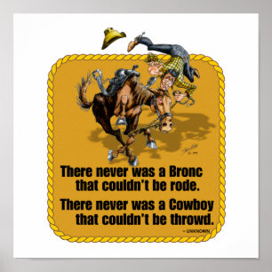 Cowboyordstäv Poster