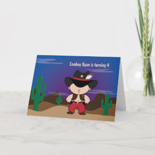Cowboypartinbjudningskort Inbjudan