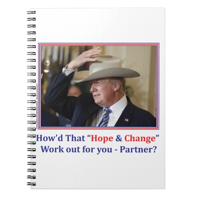 Cowboypresident Trump Anteckningsbok (Framsidan)