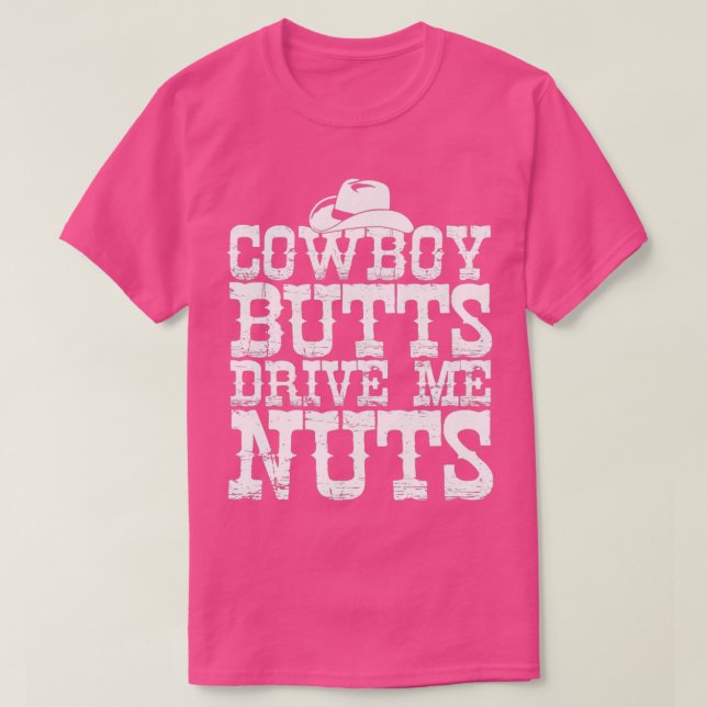 Cowboys Butts driver mig Nöt Western Texas Urban T Shirt (Design framsida)